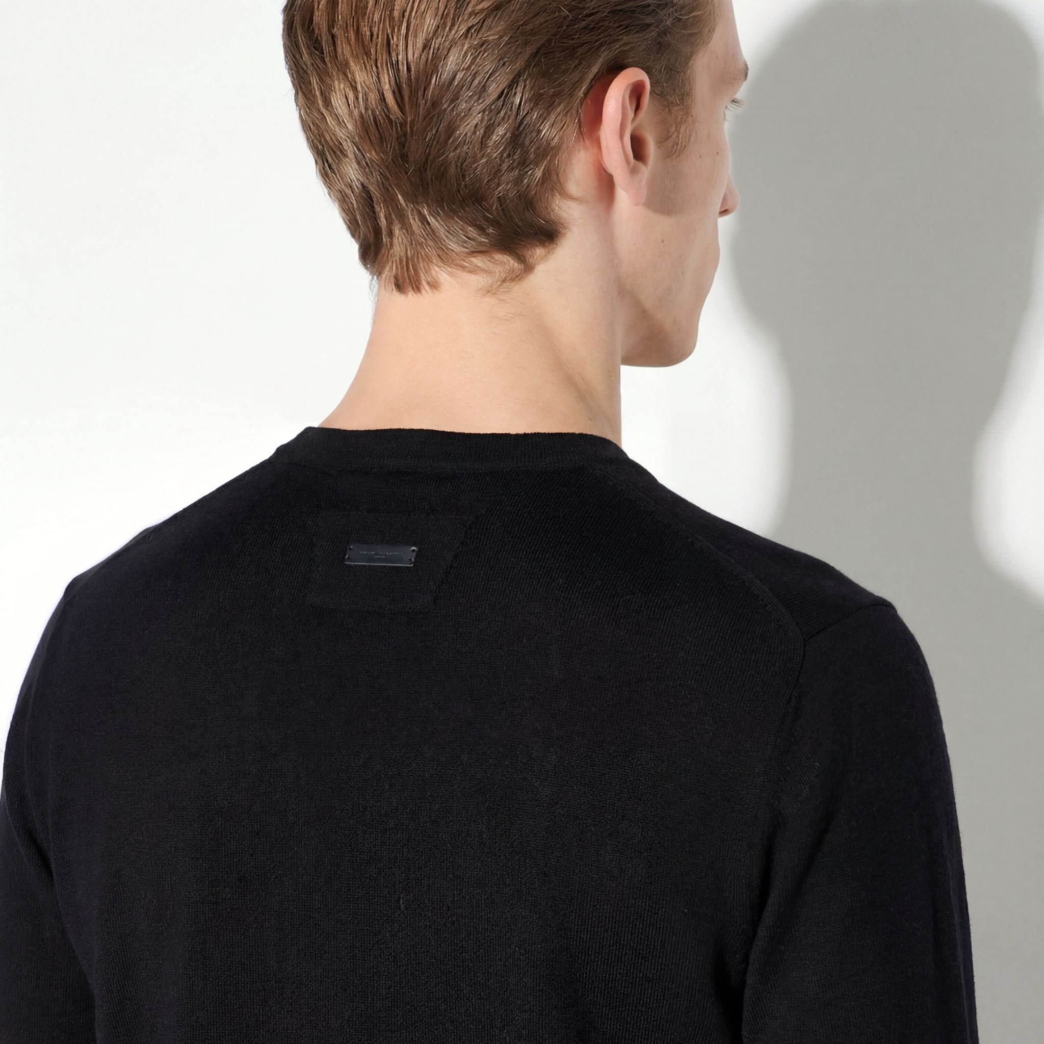 Maglia Girocollo Unito Nero Grigio Maglia Girocollo Paolo Pecora