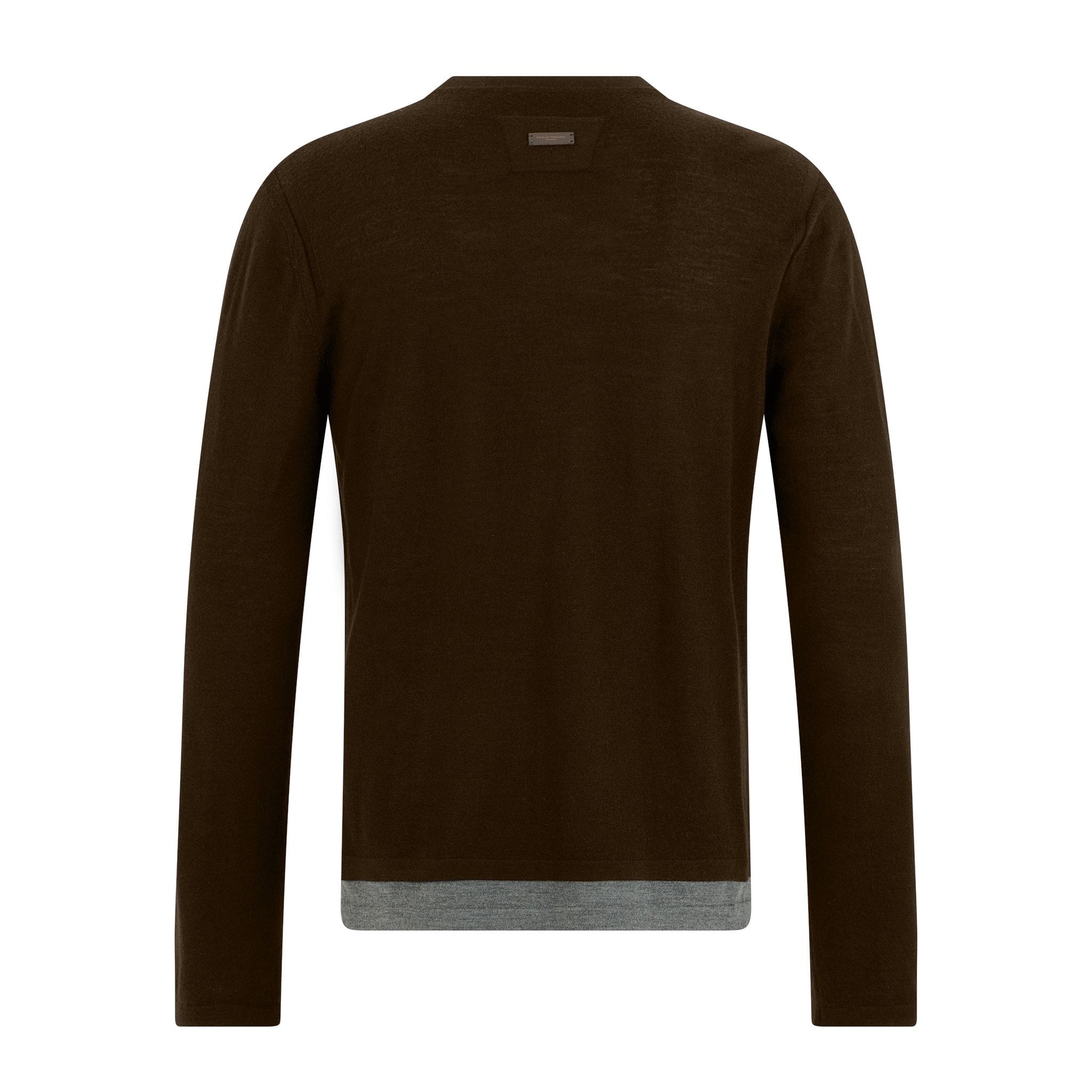 Maglia Girocollo Visone/Asfalto Maglia Girocollo Paolo Pecora