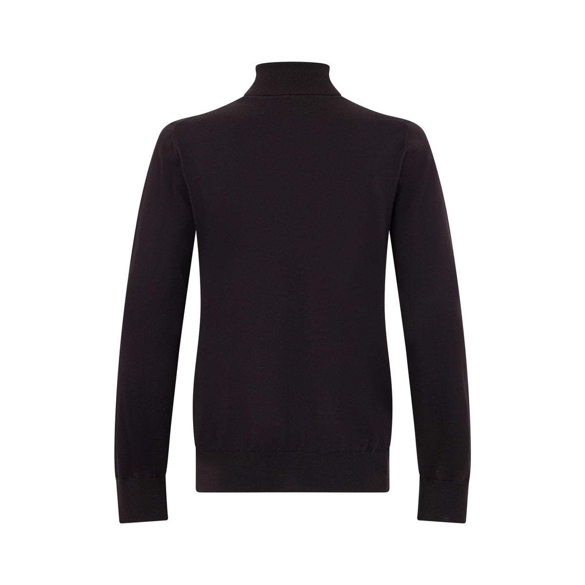 Maglia Lupetto in Lana Merino Extrafine Ebano Maglia Lupetto Paolo Pecora