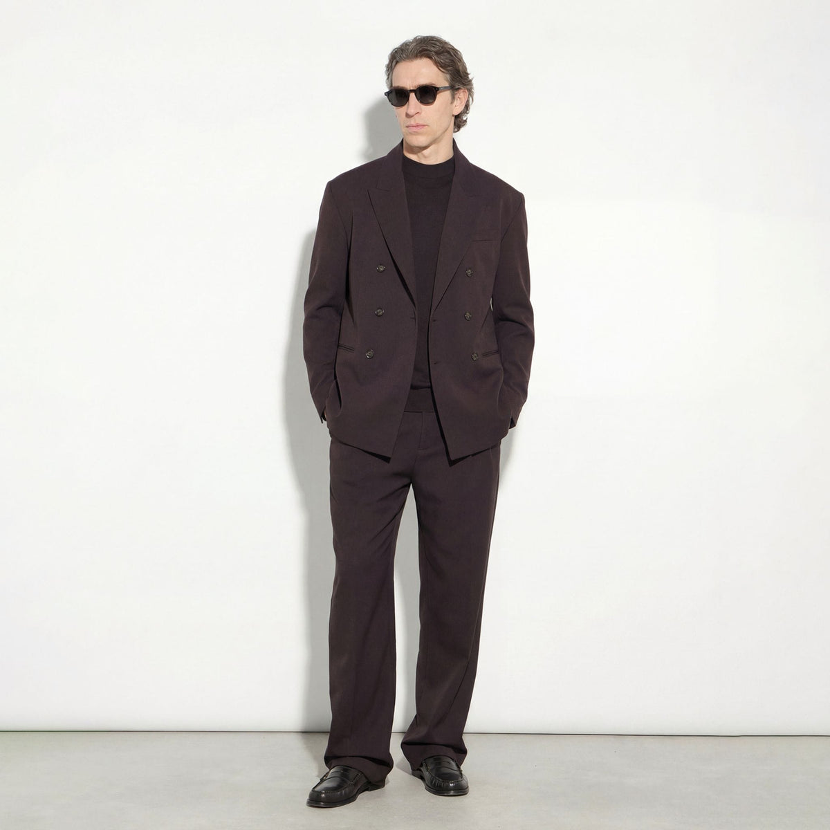 Pantalone Tessuto Marrone Pantalone Tessuto Paolo Pecora