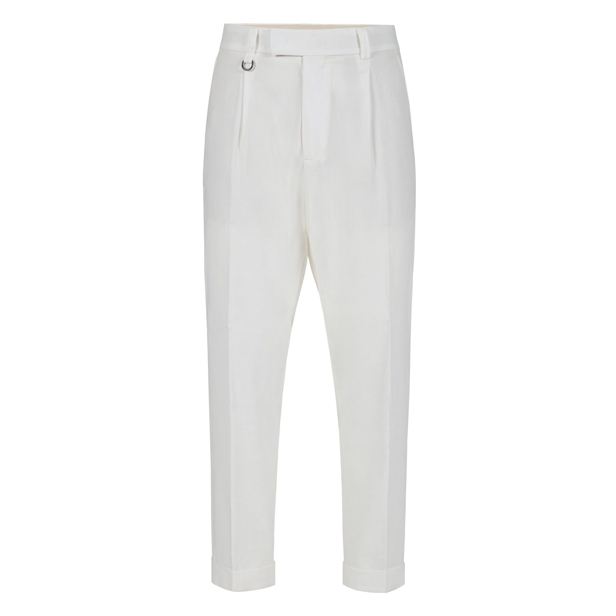 Pantalone Tessuto Panna Pantalone Tessuto Paolo Pecora