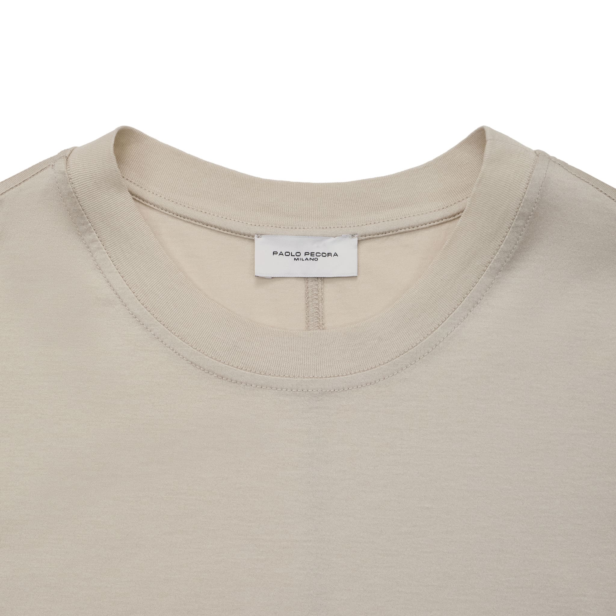 T-Shirt Jersey Beige T-Shirt Jersey Paolo Pecora