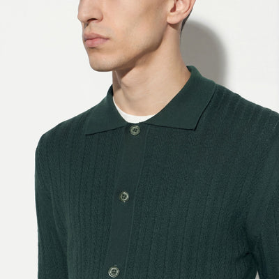 Camicia Maglia Verde Scuro Camicia Maglia Paolo Pecora