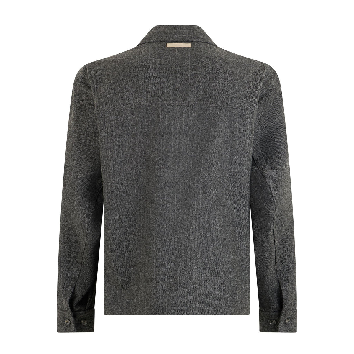 Camicia Tessuto Rigato Fondo Grigio/Grigio Camicia Tessuto Paolo Pecora