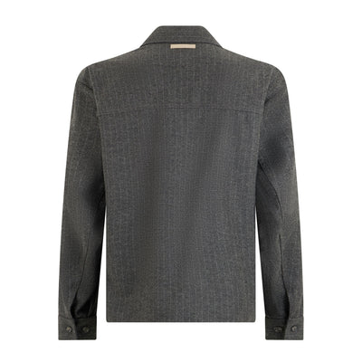 Camicia Tessuto Rigato Fondo Grigio/Grigio Camicia Tessuto Paolo Pecora