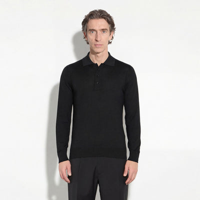 Maglia A Polo Nero Maglia A Polo Paolo Pecora