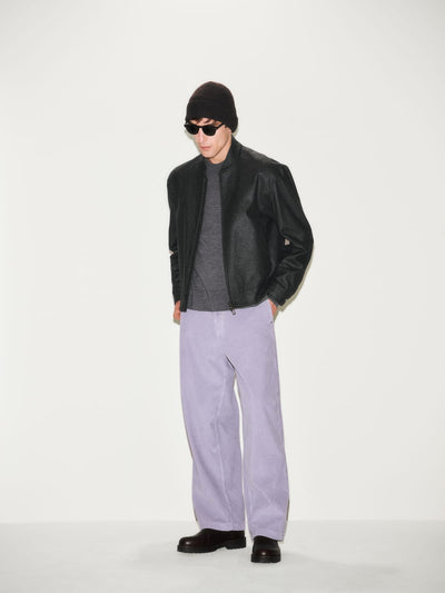 Maglia Girocollo in Lana Merino Extrafine Grigio Melange Maglia Girocollo Paolo Pecora