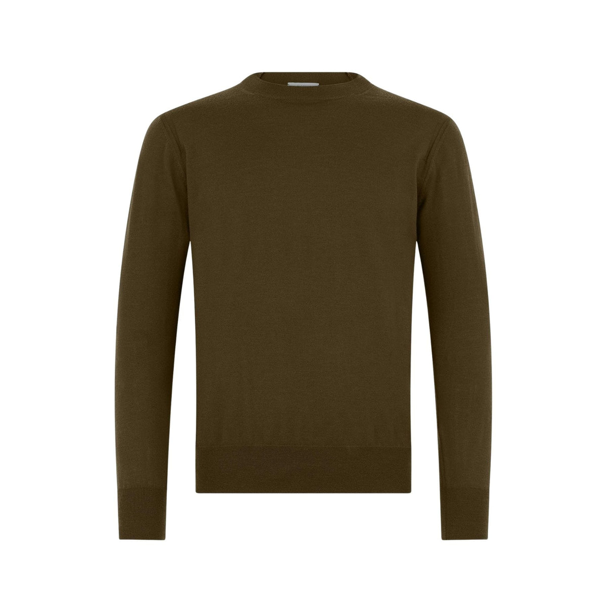 Maglia Girocollo in Lana Merino Extrafine Wenghe Maglia Girocollo Paolo Pecora
