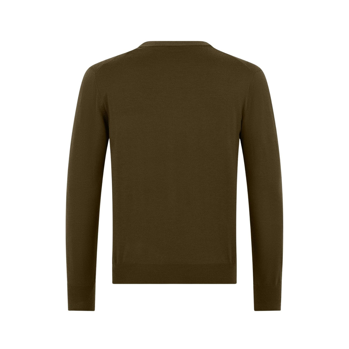 Maglia Girocollo in Lana Merino Extrafine Wenghe Maglia Girocollo Paolo Pecora