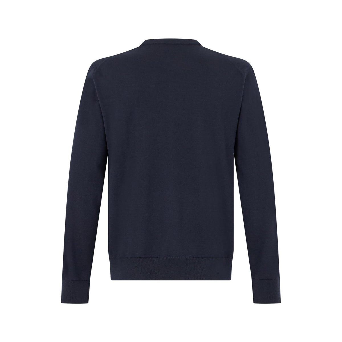 Maglia Girocollo Loose Fit in Lana Merino Extrafine Blu e Latte Maglia Girocollo Paolo Pecora