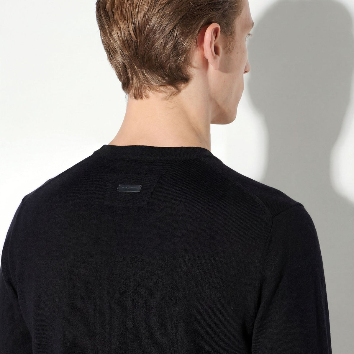 Maglia Girocollo Unito Nero Grigio Maglia Girocollo Paolo Pecora