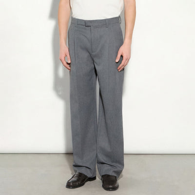 Pantalone Tessuto Grigio Melange Pantalone Tessuto Paolo Pecora